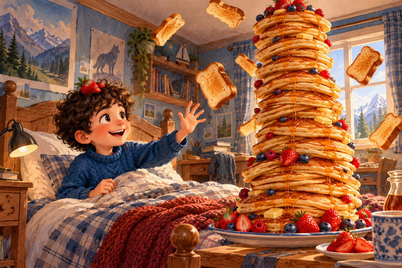 Un petit déjeuner immense