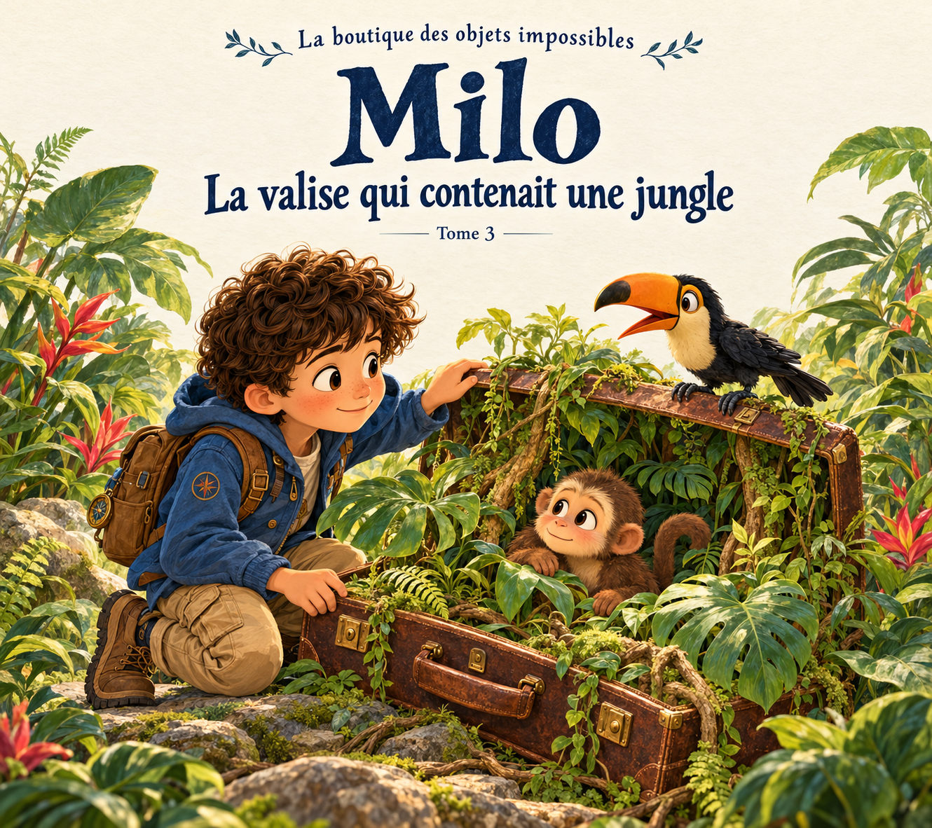 Couverture : La valise qui contenait une jungle