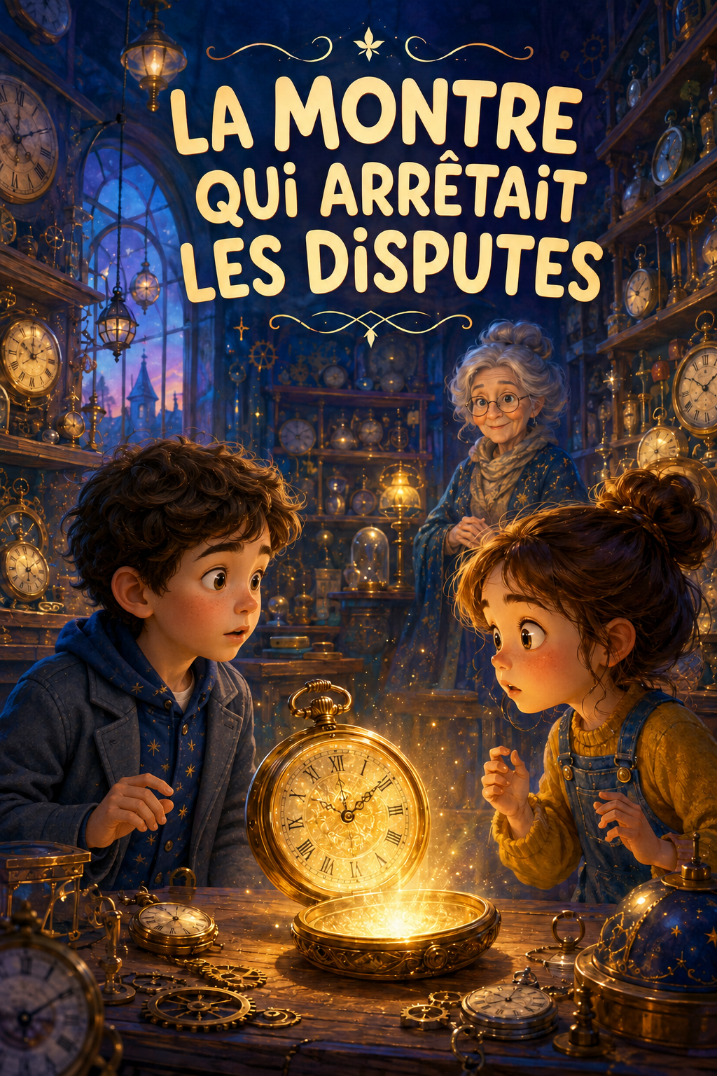 Couverture du livre La montre qui arrêtait les disputes
