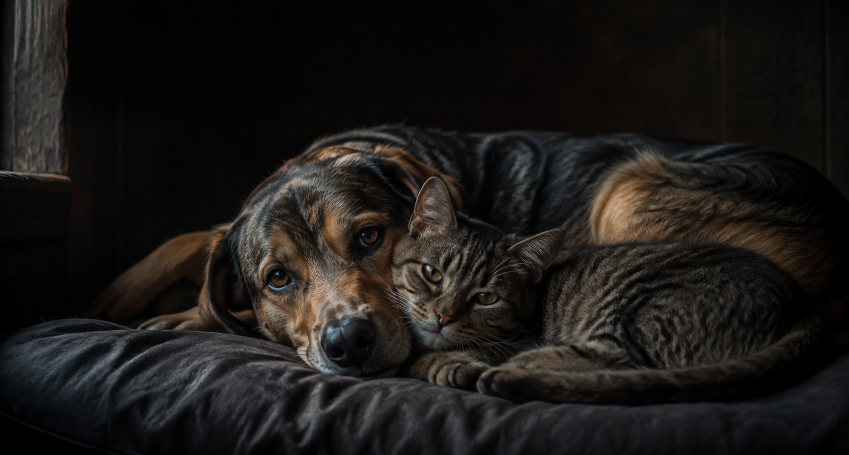 Laska et Suki dans une scène tendre et malicieuse