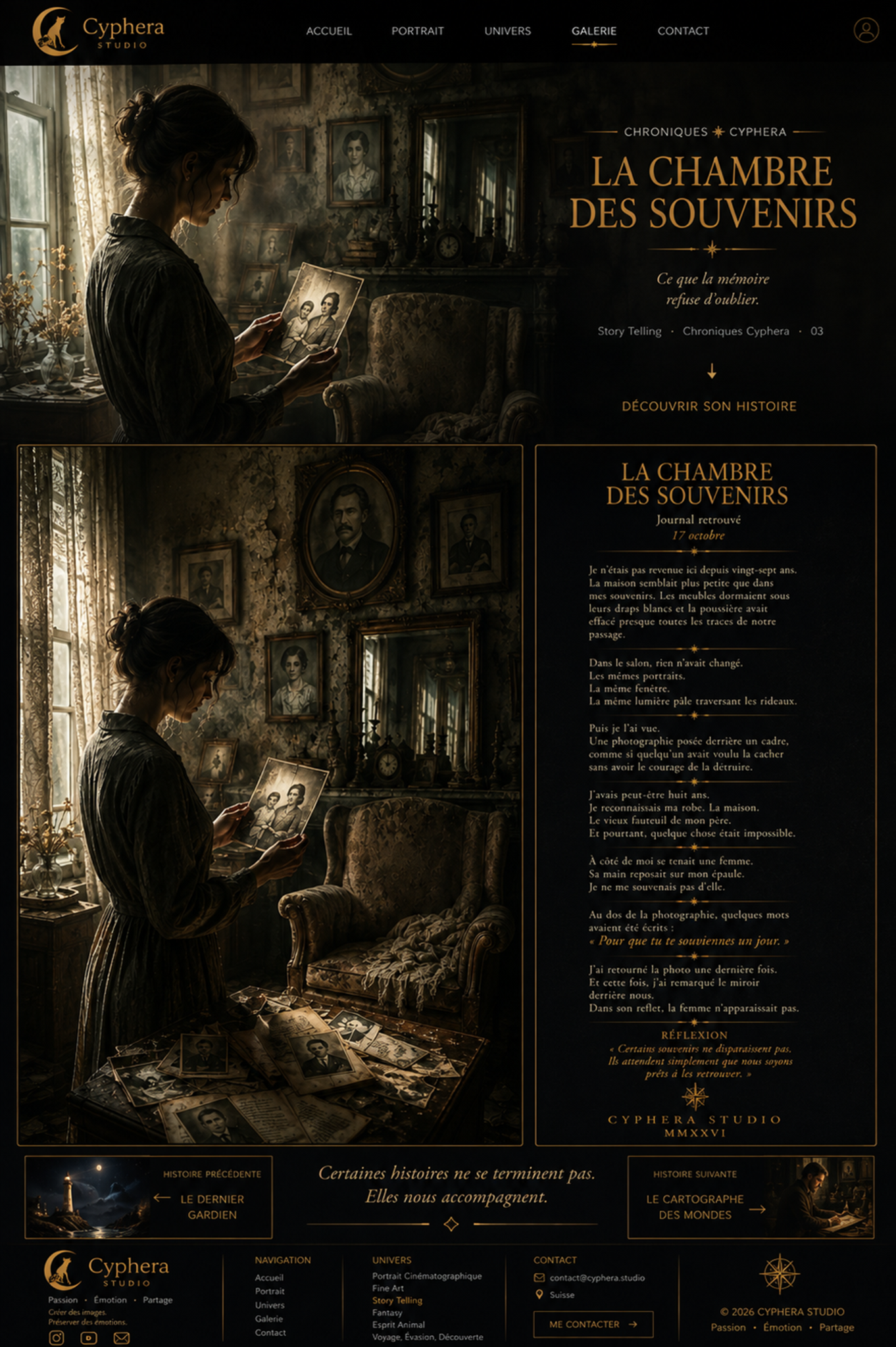 Présentation éditoriale de La Chambre des Souvenirs