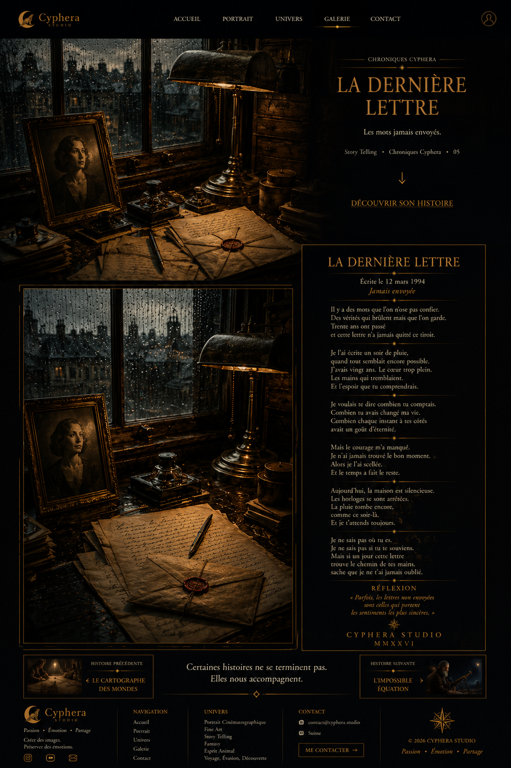 Présentation éditoriale de La Dernière Lettre