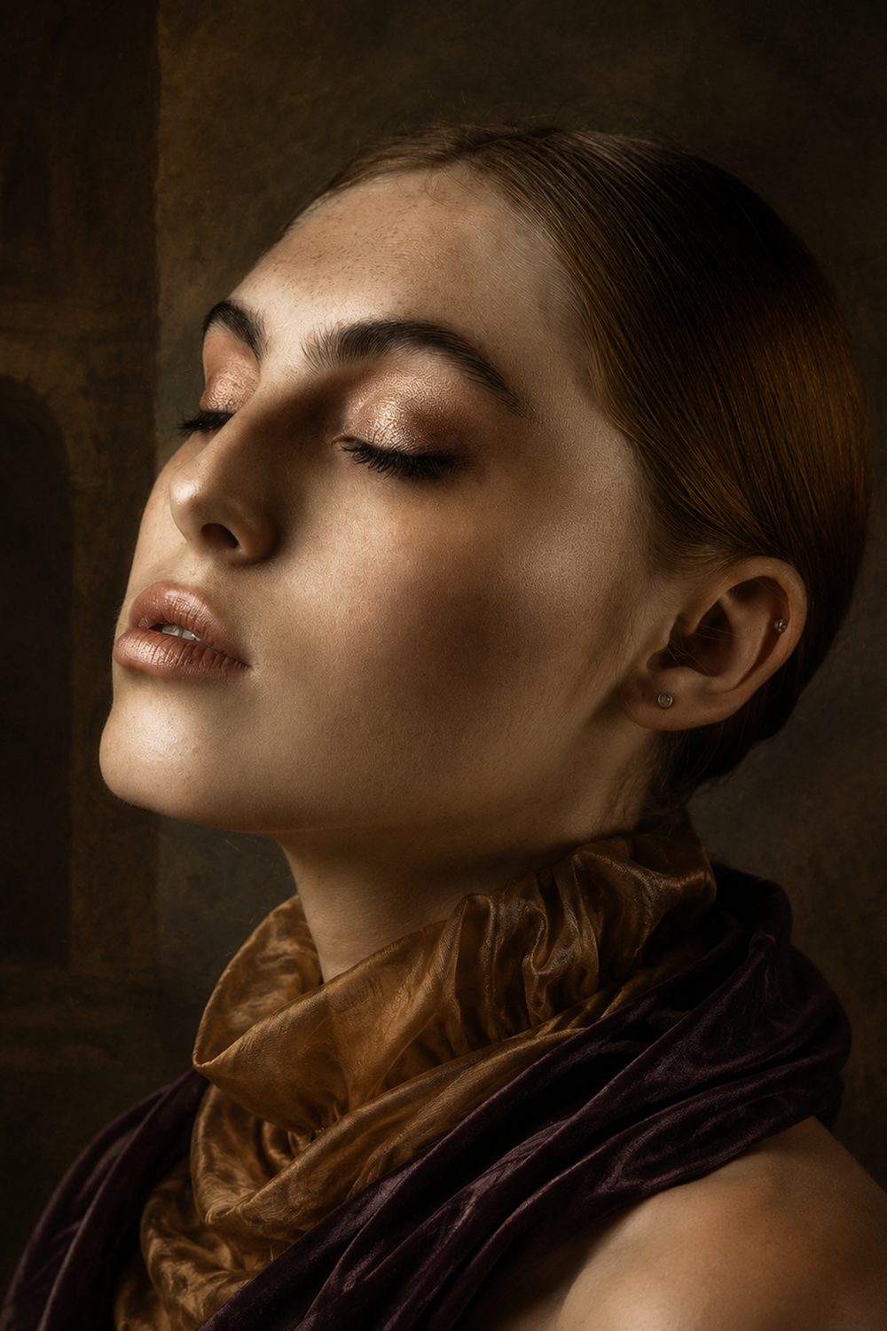 Portrait Fine Art en clair-obscur